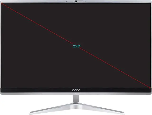 Alt view image 2 of 10 - Acer All-in-One Computer Aspire C24-1651-UR15 Intel Core i3-1115G4 8GB DDR4 512GB SSD 23.8" Windows 10 Home 64-bit