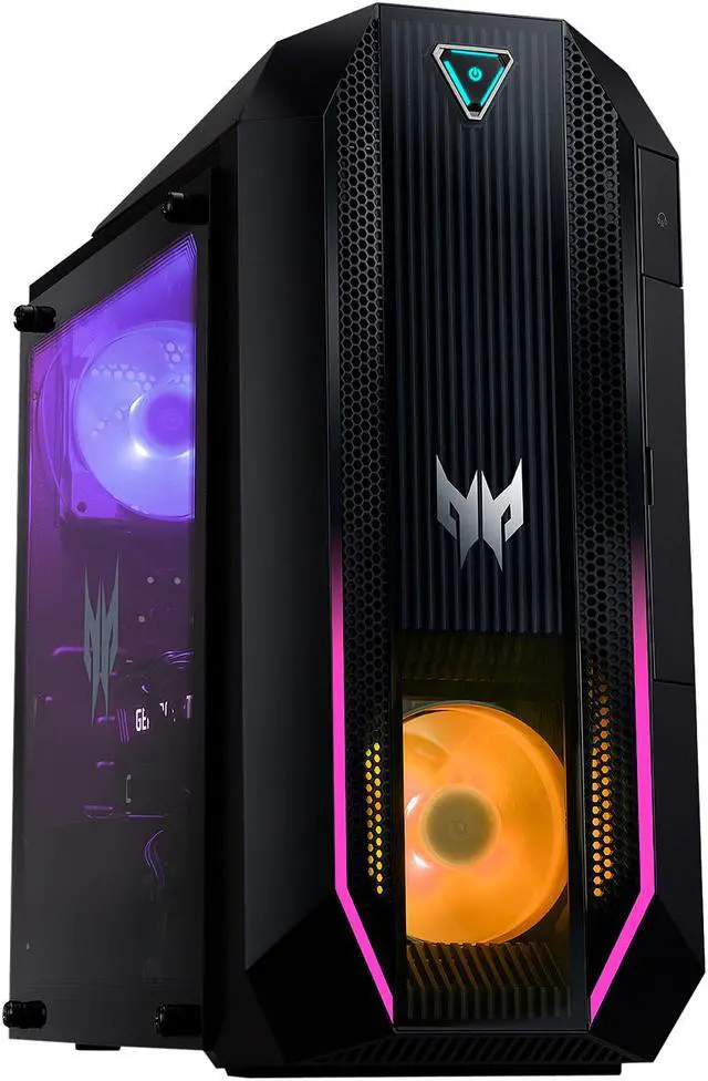 Alt view image 3 of 19 - Acer Gaming Desktop Predator Orion 3000 PO3-630-UR12 Intel Core i7-11700F 16GB DDR4 1TB PCIe SSD GeForce RTX 3060 Ti Windows 10 Home 64-bit