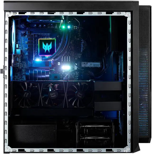 Alt view image 12 of 14 - Acer Gaming Desktop Predator Orion 7000 PO7-640-UR11 Intel Core i7-12700K 32GB DDR5 2TB HDD 1TB PCIe SSD GeForce RTX 3080 Windows 11 Home 64-bit