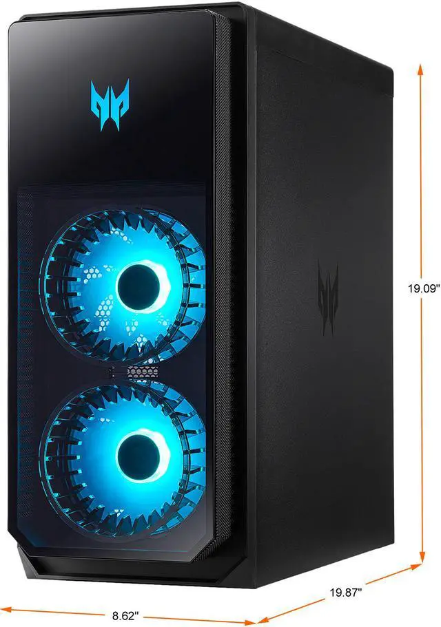 Alt view image 5 of 14 - Acer Gaming Desktop Predator Orion 7000 PO7-640-UR11 Intel Core i7-12700K 32GB DDR5 2TB HDD 1TB PCIe SSD GeForce RTX 3080 Windows 11 Home 64-bit