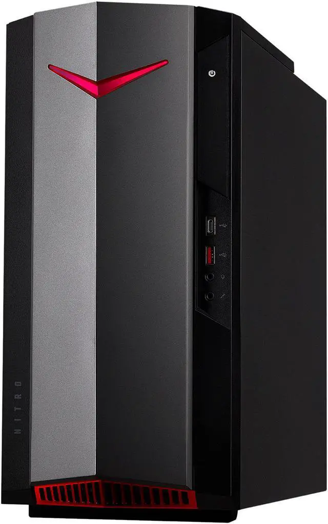 Alt view image 8 of 12 - Acer Gaming Desktop Nitro 50 N50-640-UR11 Intel Core i5-12400F 8GB DDR4 512GB PCIe SSD GeForce GTX 1650 Windows 11 Home