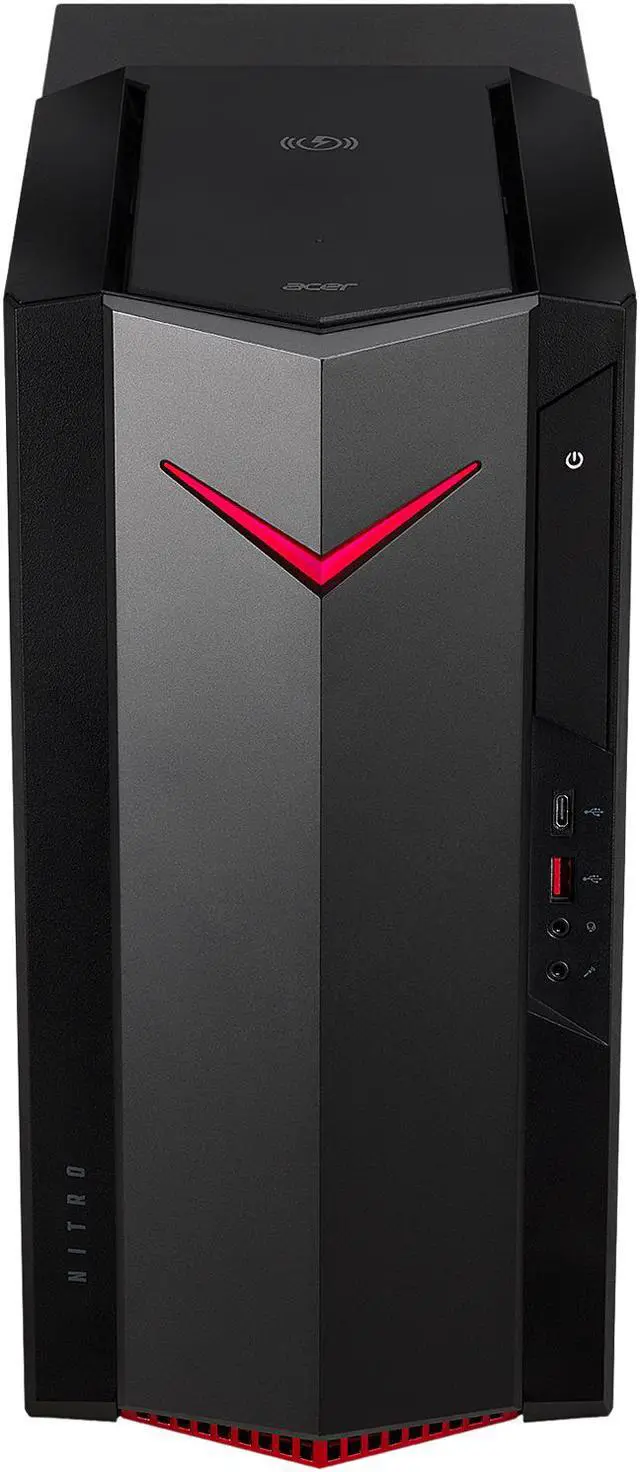 Alt view image 10 of 12 - Acer Gaming Desktop Nitro 50 N50-640-UR11 Intel Core i5-12400F 8GB DDR4 512GB PCIe SSD GeForce GTX 1650 Windows 11 Home