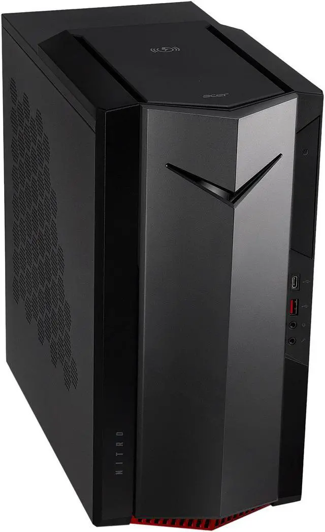 Alt view image 9 of 12 - Acer Gaming Desktop Nitro 50 N50-640-UR11 Intel Core i5-12400F 8GB DDR4 512GB PCIe SSD GeForce GTX 1650 Windows 11 Home