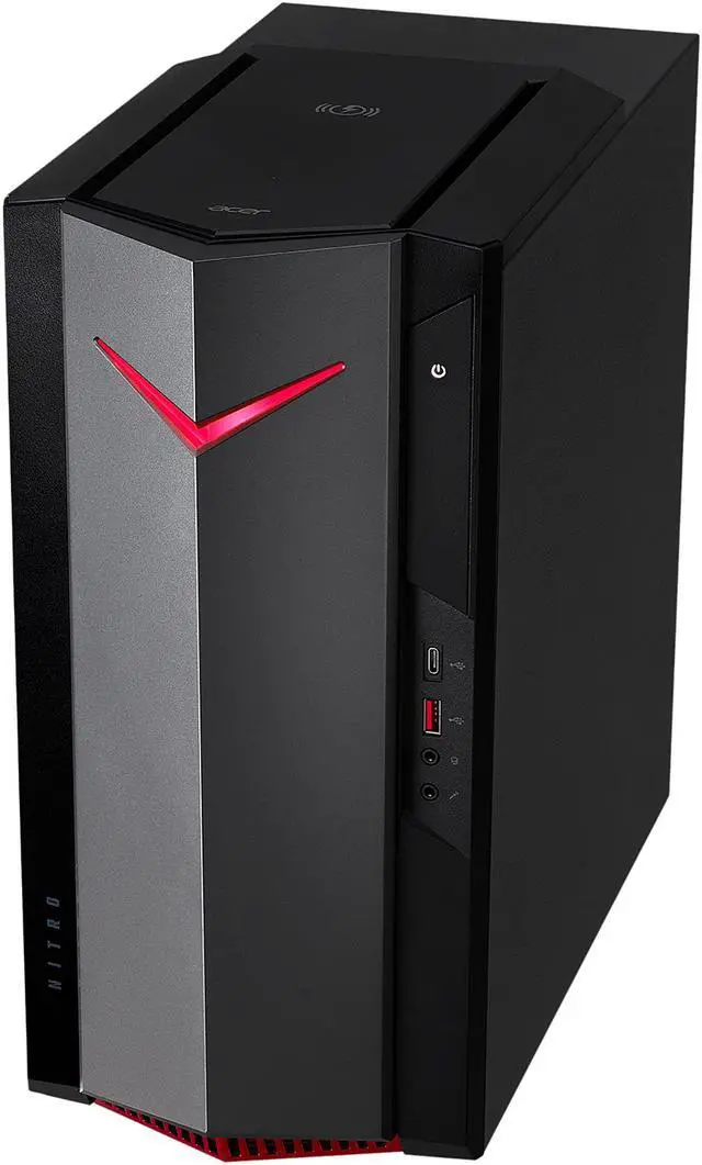 Alt view image 11 of 12 - Acer Gaming Desktop Nitro 50 N50-640-UR11 Intel Core i5-12400F 8GB DDR4 512GB PCIe SSD GeForce GTX 1650 Windows 11 Home