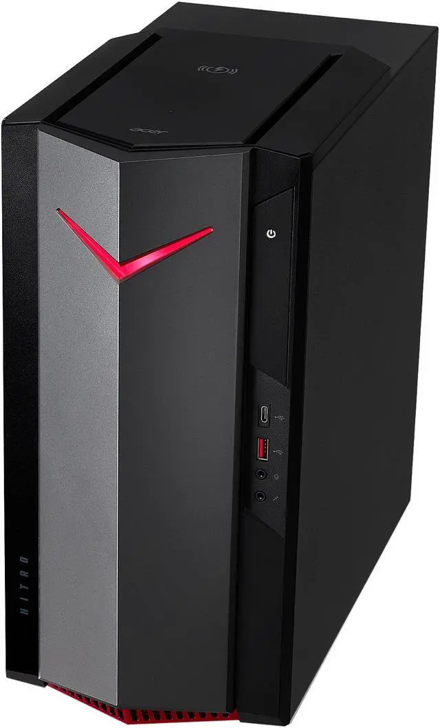 Alt view image 7 of 10 - Acer Gaming Desktop Nitro 50 N50-640-UR13 Intel Core i5-12400F 16GB DDR4 1TB HDD 512GB PCIe SSD GeForce RTX 3050 Windows 11 Home 64-bit