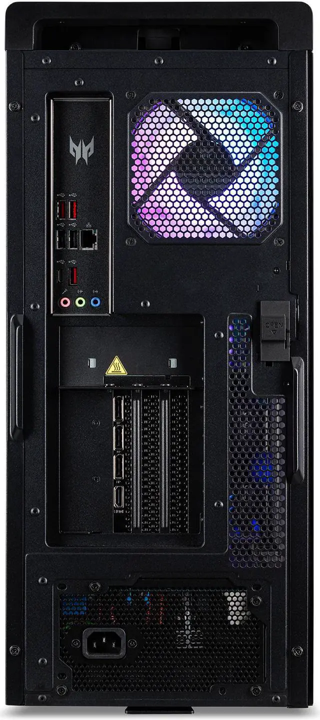 Alt view image 10 of 14 - Acer Gaming Desktop Predator PO7-640-UR12 Intel Core i9-12900K 32GB DDR5 2TB 7200RPM SATA III Hard Drive HDD 1 TB M.2 PCIe Gen 4 SSD SSD GeForce RTX 3090 Windows 11 Pro