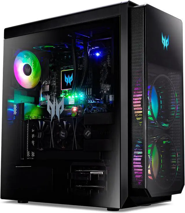 Alt view image 3 of 14 - Acer Gaming Desktop Predator PO7-640-UR12 Intel Core i9-12900K 32GB DDR5 2TB 7200RPM SATA III Hard Drive HDD 1 TB M.2 PCIe Gen 4 SSD SSD GeForce RTX 3090 Windows 11 Pro