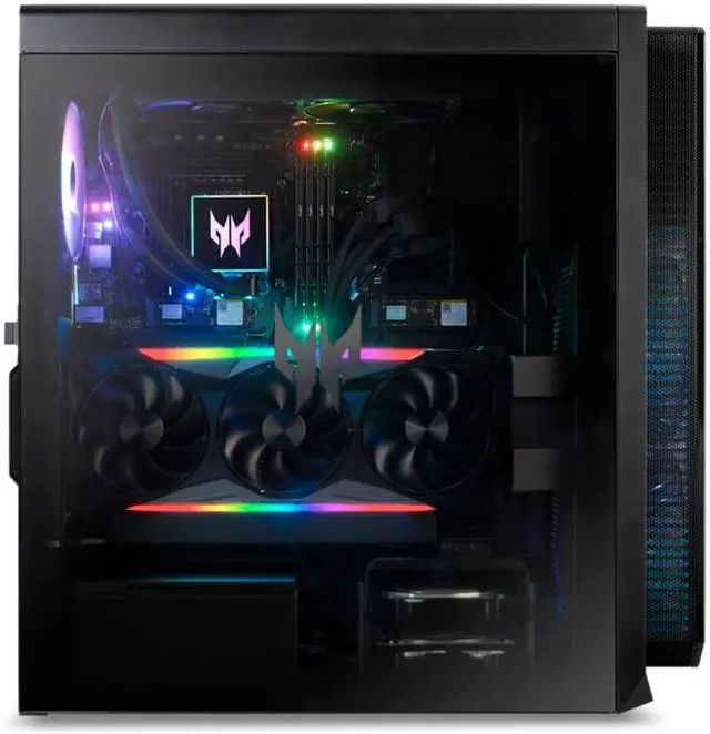 Alt view image 5 of 20 - Acer Gaming Desktop PC Predator Orion 7000 PO7-650-UR11 Intel Core i7-13700KF 32GB DDR5 2TB HDD 1TB PCIe SSD GeForce RTX 4080 Windows 11 Pro 64-bit