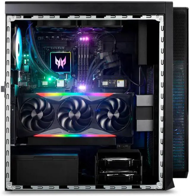 Alt view image 6 of 20 - Acer Gaming Desktop PC Predator Orion 7000 PO7-650-UR11 Intel Core i7-13700KF 32GB DDR5 2TB HDD 1TB PCIe SSD GeForce RTX 4080 Windows 11 Pro 64-bit