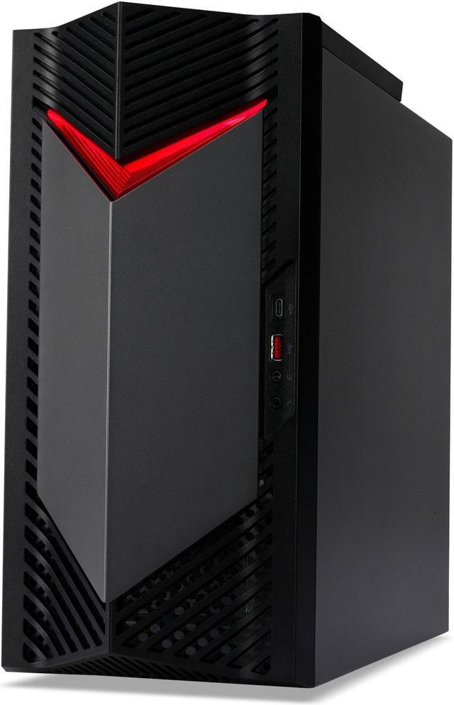 Alt view image 3 of 11 - Acer Nitro 50 Gaming Desktop PC, Intel Core i5-14400F, GeForce RTX 4060, 16GB DDR5, 1 TB PCIe SSD, Windows 11 Home, N50-656-UR15