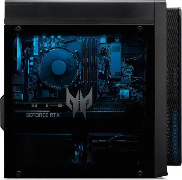 Alt view image 9 of 15 - Acer Predator Orion 3000 Gaming Desktop PC, Intel Core i7 13th Gen 13700F, GeForce RTX 4070, 16GB DDR5, 1TB SSD, Windows 11 Home, N60-640-UR13
