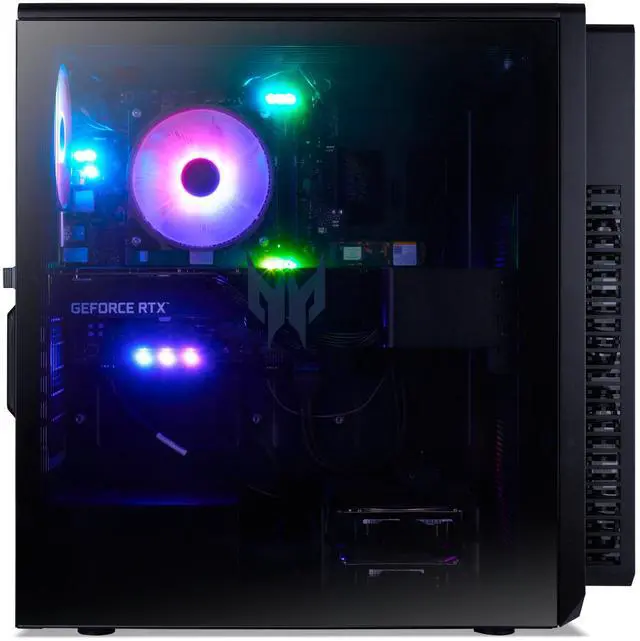 Alt view image 2 of 14 - Acer Predator Orion 5000 PO5-655-UR12 Desktop, Intel Core i7-14700F 20-Core Processor, NVIDIA GeForce RTX 4070 Ti Graphics,16GB DDR5-4400 Memory, 1TB M.2 2280 PCIe Gen 4 SSD, Wi-Fi 6E, Predator RGB Gaming Keyboard & Mouse, Windows 11 Home