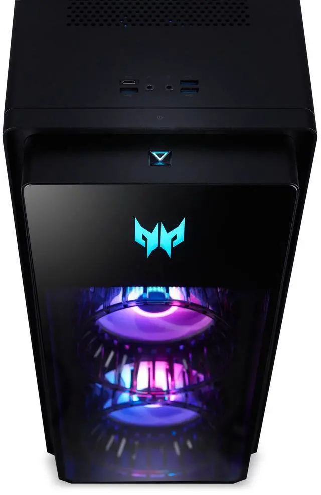 Alt view image 6 of 14 - Acer Predator Orion 5000 PO5-655-UR12 Desktop, Intel Core i7-14700F 20-Core Processor, NVIDIA GeForce RTX 4070 Ti Graphics,16GB DDR5-4400 Memory, 1TB M.2 2280 PCIe Gen 4 SSD, Wi-Fi 6E, Predator RGB Gaming Keyboard & Mouse, Windows 11 Home