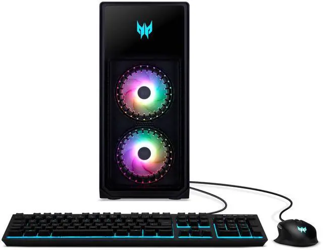 Alt view image 8 of 14 - Acer Predator Orion 5000 PO5-655-UR12 Desktop, Intel Core i7-14700F 20-Core Processor, NVIDIA GeForce RTX 4070 Ti Graphics,16GB DDR5-4400 Memory, 1TB M.2 2280 PCIe Gen 4 SSD, Wi-Fi 6E, Predator RGB Gaming Keyboard & Mouse, Windows 11 Home