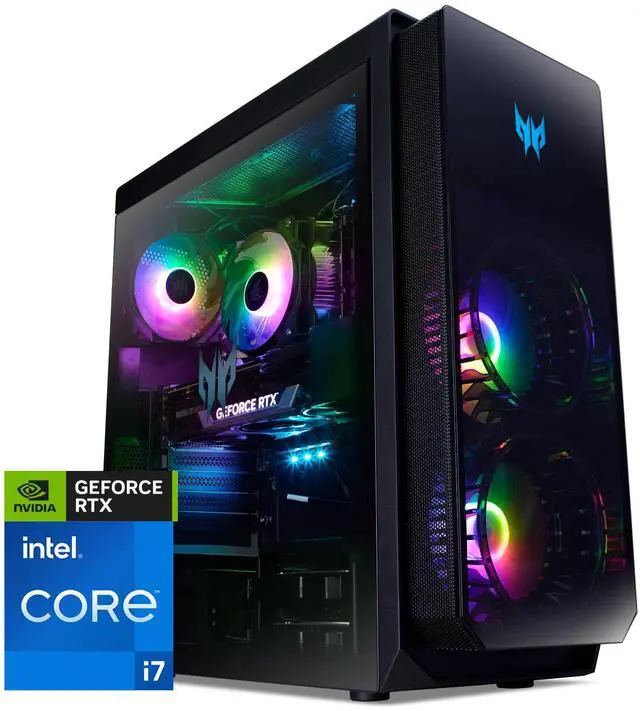 Main image of Acer Gaming Desktop PC Predator Orion 5000 PO5-650-UR13 Intel Core i7-13700F 16GB DDR5 2TB HDD 1TB PCIe SSD GeForce RTX 4080 Windows 11 Home