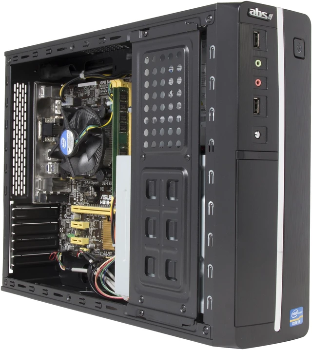 Alt view image 7 of 10 - ABS Desktop PC N Series B5467-5 Intel Core i5-4590 8GB DDR3 1TB HDD 120GB SSD Intel HD Graphics 4600 Windows 7 Professional 64-Bit