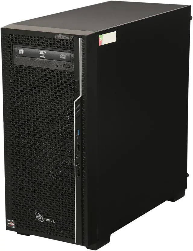 Alt view image 3 of 9 - ABS Prime-1400 Gaming Desktop Ryzen 5 1400 (3.20 GHz) 8 GB DDR4 1 TB HDD NVIDIA GeForce GTX 1050 Ti 4 GB Windows 10 Home 64-Bit ALA066
