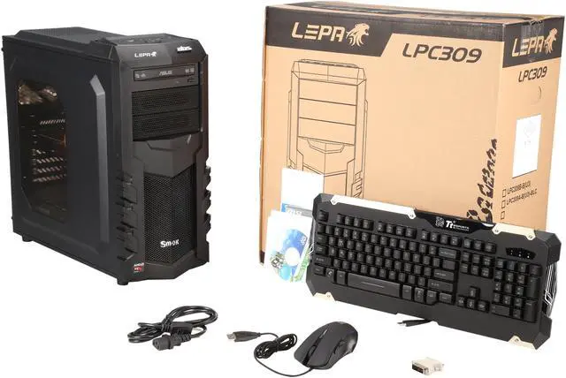 Alt view image 9 of 9 - ABS Stalker Alpha ALA016 Desktop PC AMD FX-8320 (3.5GHz) 8GB DDR3 1TB SSHD R9-270X 2GB GPU Windows 8.1 64-Bit