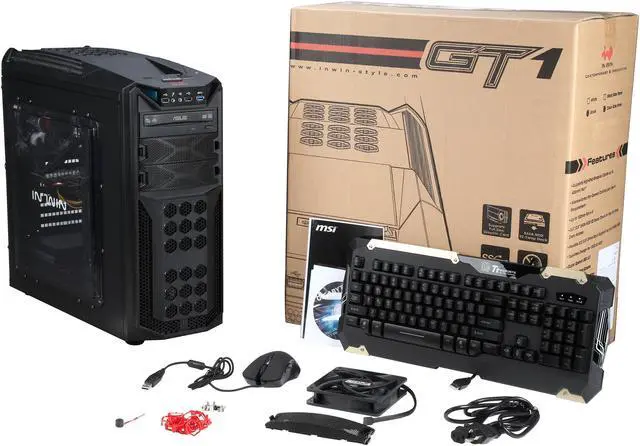 Alt view image 10 of 10 - ABS Vayron ALI032 Gaming Desktop PC Gaming Desktop PC Intel Core i5 6600K (3.50GHz) 8GB DDR4 1TB HDD 120GB SSD Windows 10 Home