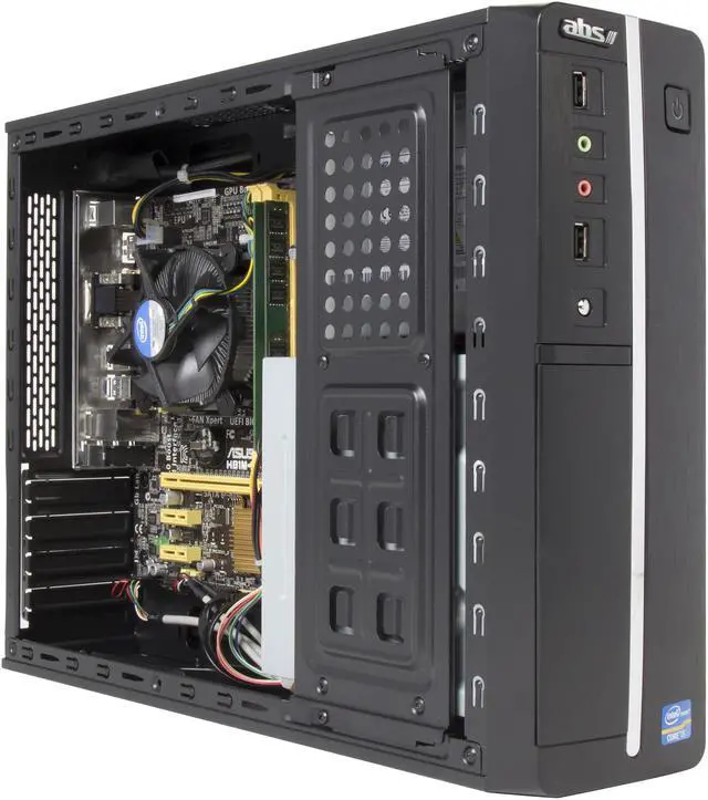 Alt view image 7 of 10 - ABS Desktop PC N Series B5467-8 Intel Core i5 4th Gen 4590 (3.30 GHz) 8 GB DDR3 250 GB SSD Intel HD Graphics 4600 Windows 10 Pro 64-Bit