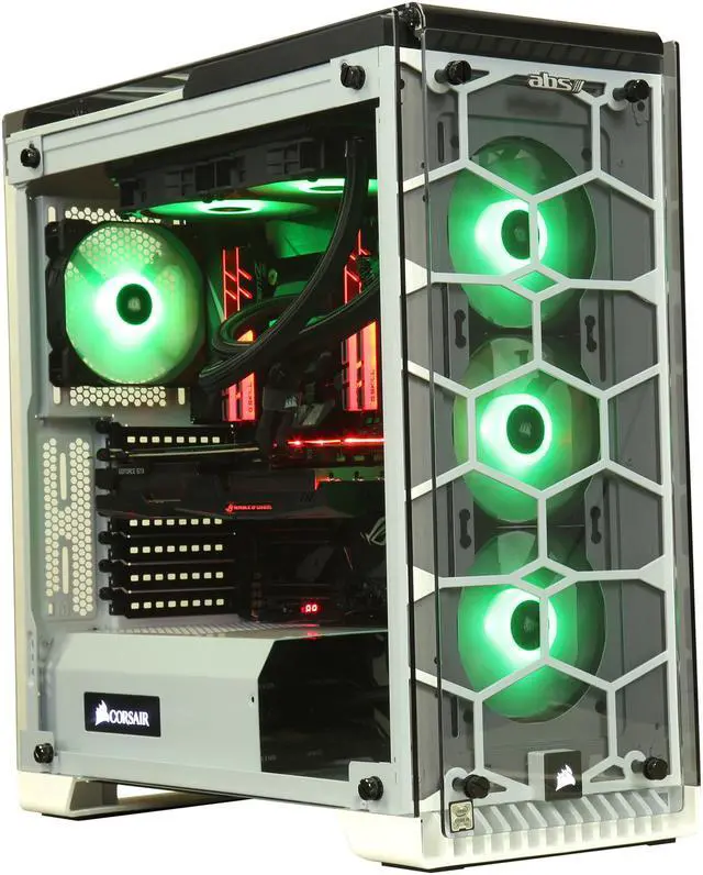 Alt view image 4 of 15 - ABS Battlebox Ultimate Crystal RGB STRIX NVIDIA GeForce GTX 1080 Ti Intel i9-7900X (3.30 GHz) Liquid Cooling (240 mm) 32 GB 3000 MHz DDR4 512 GB NVMe SSD 2 TB HDD Windows 10 Home 64-Bit ALI151