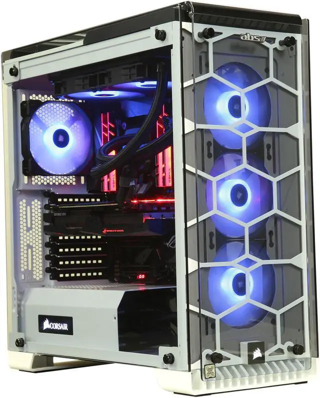 Alt view image 5 of 15 - ABS Battlebox Ultimate Crystal RGB STRIX NVIDIA GeForce GTX 1080 Ti Intel i9-7900X (3.30 GHz) Liquid Cooling (240 mm) 32 GB 3000 MHz DDR4 512 GB NVMe SSD 2 TB HDD Windows 10 Home 64-Bit ALI151