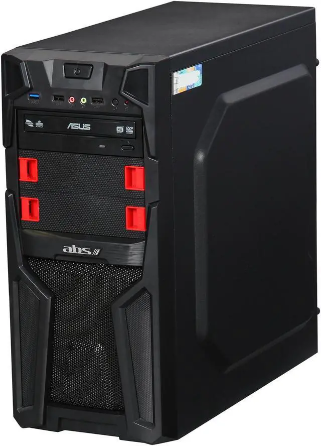Alt view image 3 of 9 - ABS Vulcan FX4350 ALA038 Gaming Desktop PC AMD FX-Series FX-4350 (4.20 GHz) 4 GB DDR3 1 TB HDD Windows 10 Home 64-Bit
