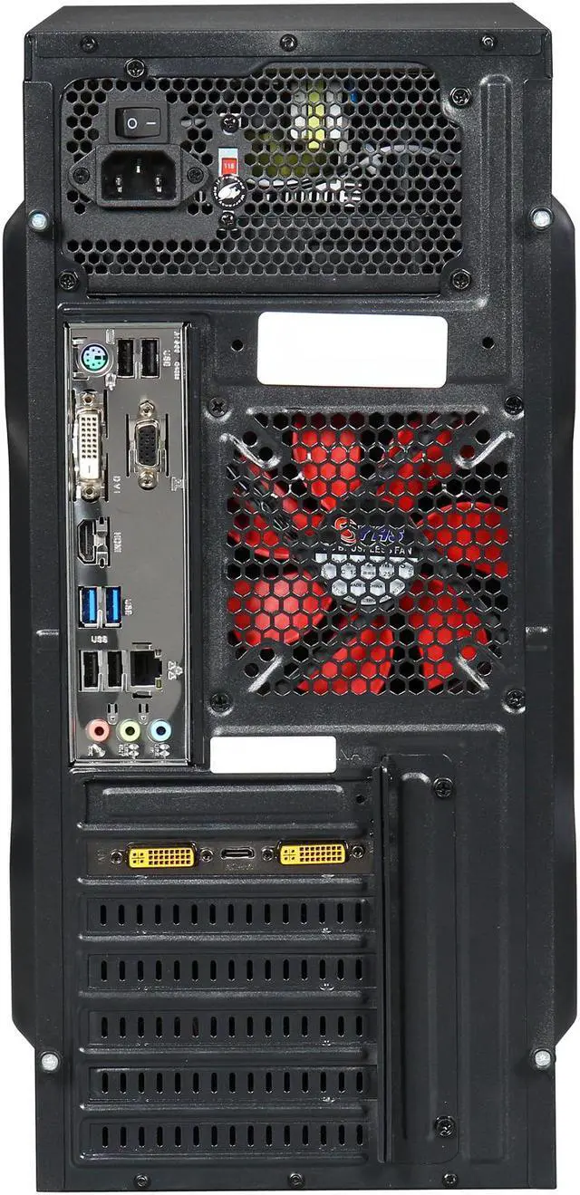 Alt view image 8 of 9 - ABS Vulcan FX4350 ALA038 Gaming Desktop PC AMD FX-Series FX-4350 (4.20 GHz) 4 GB DDR3 1 TB HDD Windows 10 Home 64-Bit