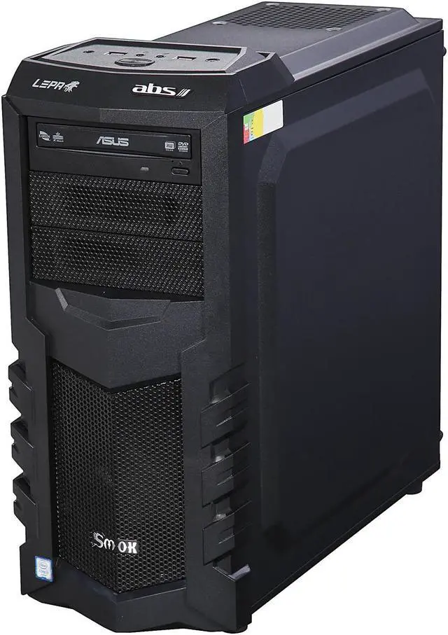Alt view image 3 of 10 - ABS Stalker Overseer ALI066 Gaming PC Intel Core i7 6850K (3.60 GHz) 16 GB DDR4 2 TB HDD 240 GB SSD GeForce GTX 970 Windows 10 Home 64-Bit