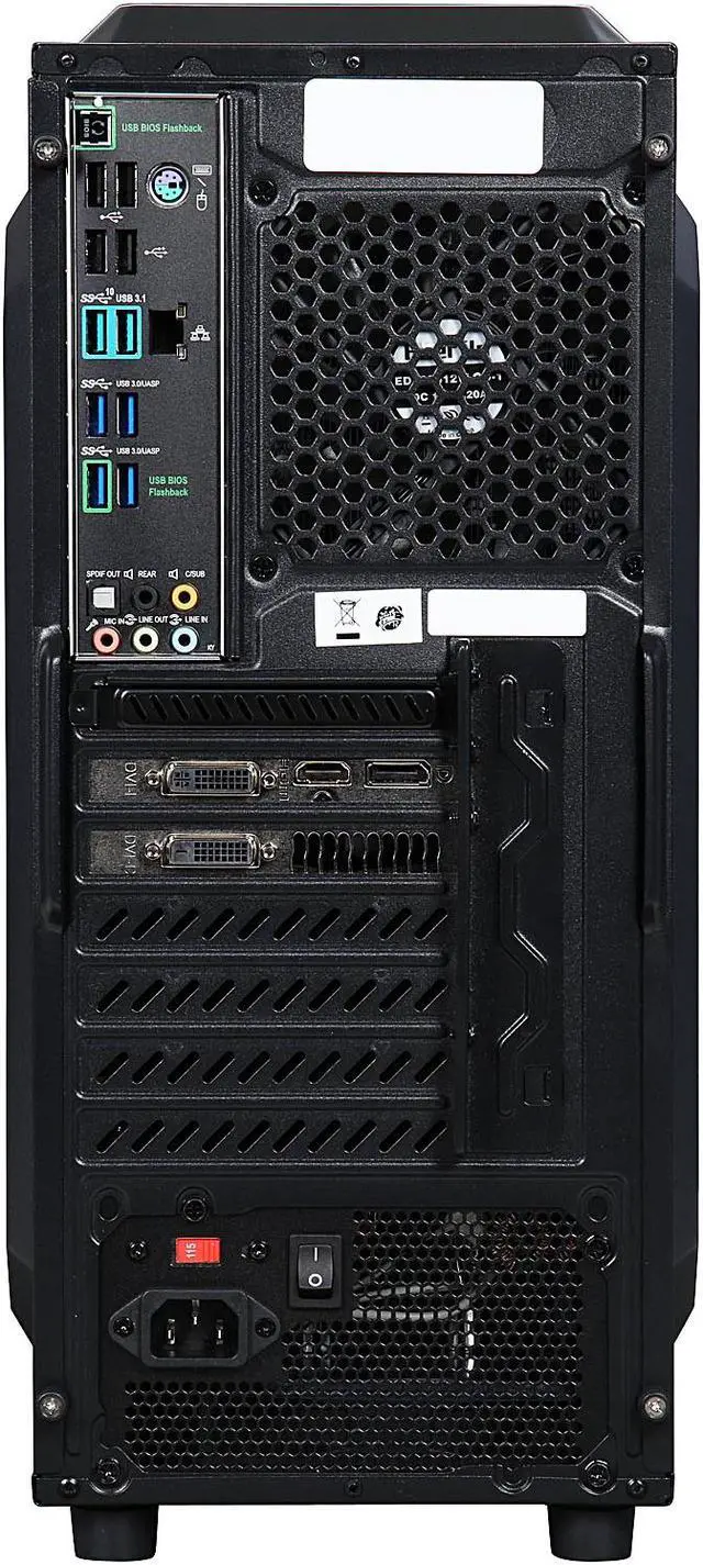 Alt view image 9 of 10 - ABS Stalker Overseer ALI066 Gaming PC Intel Core i7 6850K (3.60 GHz) 16 GB DDR4 2 TB HDD 240 GB SSD GeForce GTX 970 Windows 10 Home 64-Bit