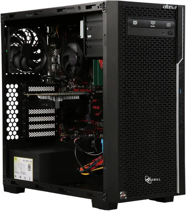 Alt view image 7 of 9 - ABS Prime-1300X Gaming Desktop Ryzen 3 1300X (3.5 GHz) 8 GB DDR4 1 TB HDD NVIDIA GeForce GTX 1050 Ti 4 GB Windows 10 Home 64-Bit ALA069