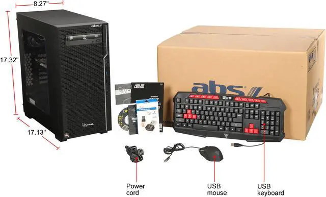 Alt view image 9 of 9 - ABS Prime-1300X Gaming Desktop Ryzen 3 1300X (3.5 GHz) 8 GB DDR4 1 TB HDD NVIDIA GeForce GTX 1050 Ti 4 GB Windows 10 Home 64-Bit ALA069