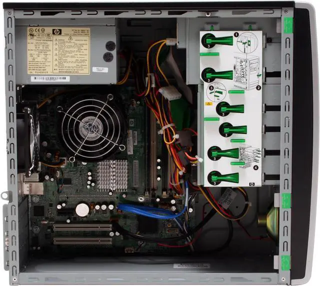 Alt view image 8 of 15 - HP Compaq Desktop PC dc5100(PZ582UA#ABA) Intel Pentium 4 530 512MB DDR2 80GB HDD Intel GMA 900 Windows XP Professional