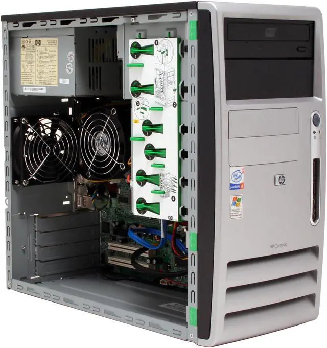 Alt view image 12 of 15 - HP Compaq Desktop PC dc5100(PZ582UA#ABA) Intel Pentium 4 530 512MB DDR2 80GB HDD Intel GMA 900 Windows XP Professional