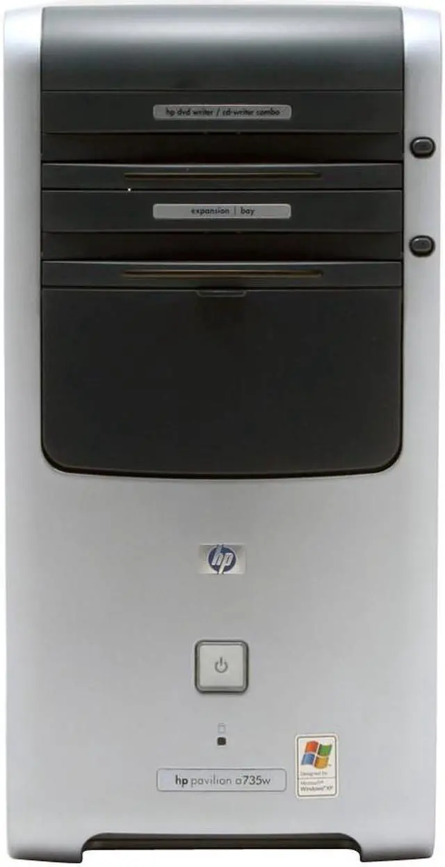 Alt view image 4 of 17 - HP Desktop PC Pavilion a735w (PL308AAR#ABA) 3000+ 512MB DDR 80GB HDD Windows XP Home