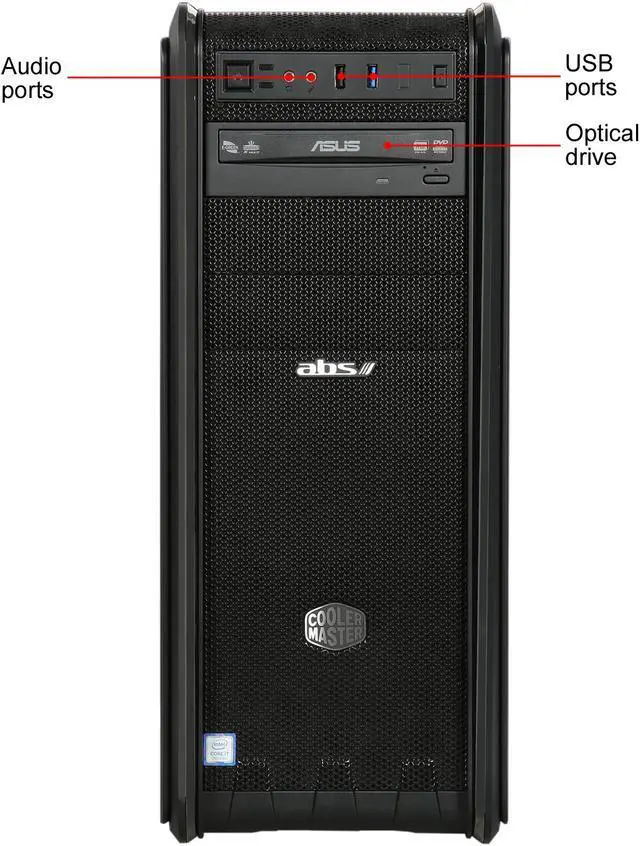 Alt view image 2 of 9 - ABS Battlebox Ultimate Bearcat Ti NVIDIA GeForce GTX 1080 Ti  Intel i7-7700K (4.2 GHz) 16 GB DDR4 240 GB SSD 2 TB HDD Windows 10 Home 64-Bit ALI134
