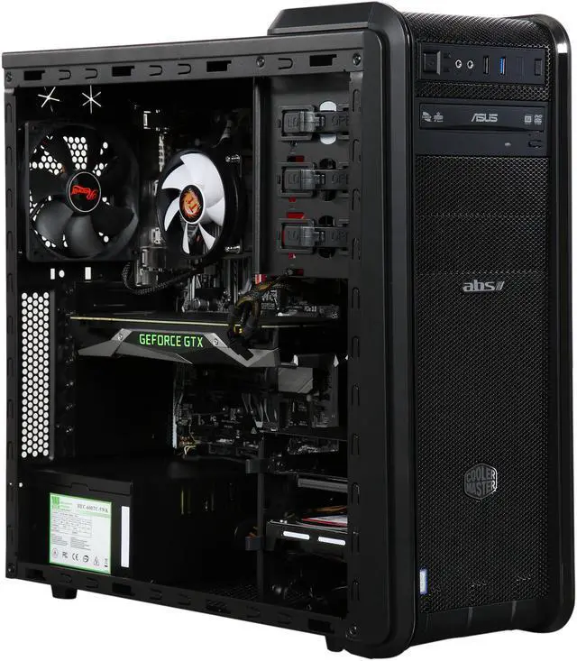 Alt view image 8 of 9 - ABS Battlebox Ultimate Bearcat Ti NVIDIA GeForce GTX 1080 Ti  Intel i7-7700K (4.2 GHz) 16 GB DDR4 240 GB SSD 2 TB HDD Windows 10 Home 64-Bit ALI134