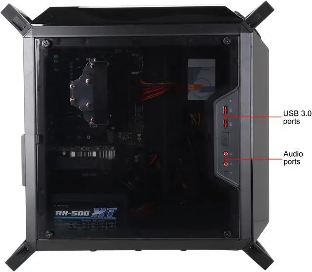 Alt view image 6 of 17 - ABS Master-Pro - Ryzen 5 2400G - GeForce GTX 1050 Ti - 16GB DDR4 - 120GB SSD - 1TB HDD - Gaming Desktop PC