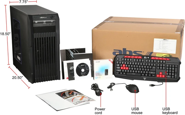 Alt view image 10 of 10 - ABS Battlebox Essential Vortex Leo NVIDIA GeForce GTX 1060 6 GB Intel i7-8700K (3.70 GHz) 16 GB DDR4 240 GB SSD 1 TB HDD Windows 10 Home 64-Bit ALI179
