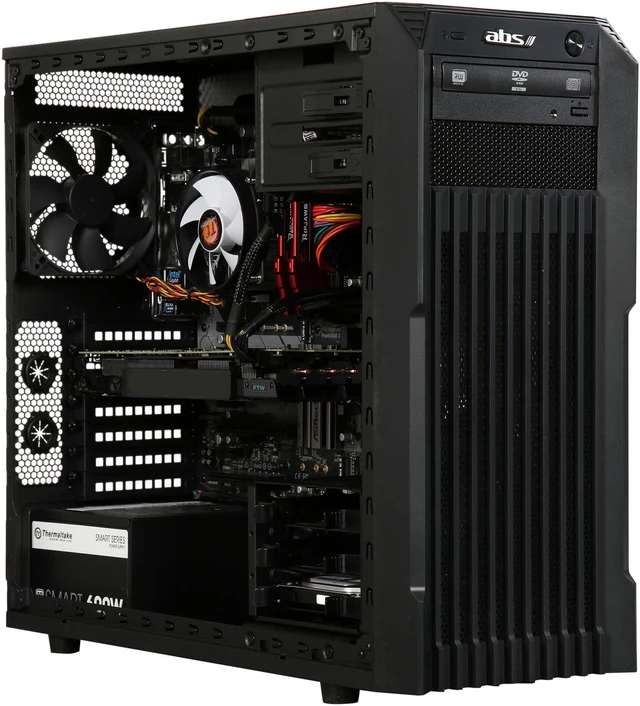 Alt view image 7 of 10 - ABS Battlebox Essential Vortex Leo NVIDIA GeForce GTX 1060 6 GB Intel i7-8700K (3.70 GHz) 16 GB DDR4 240 GB SSD 1 TB HDD Windows 10 Home 64-Bit ALI179
