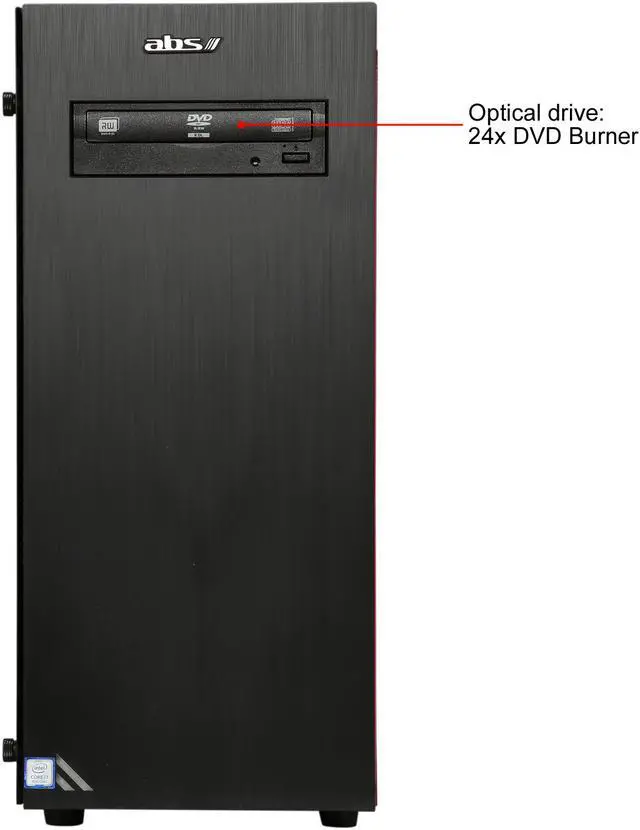 Alt view image 2 of 8 - ABS Battlebox Essential Meteor NVIDIA GeForce GTX 1070 8 GB Intel i7-8700 (3.20 GHz) 6-Core 16 GB DDR4 240 GB SSD 1 TB HDD Windows 10 Home 64-Bit ALI206