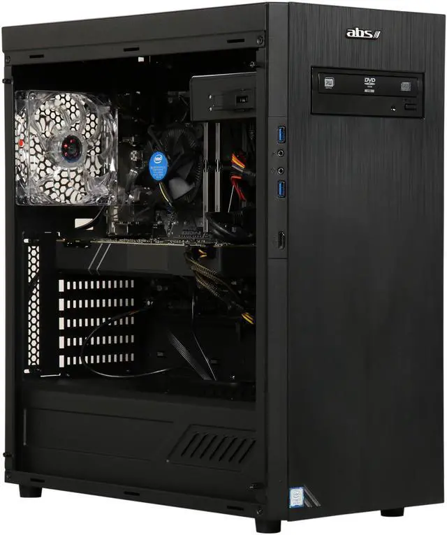 Alt view image 7 of 8 - ABS Battlebox Essential Meteor NVIDIA GeForce GTX 1070 8 GB Intel i7-8700 (3.20 GHz) 6-Core 16 GB DDR4 240 GB SSD 1 TB HDD Windows 10 Home 64-Bit ALI206