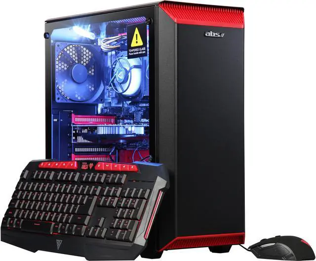 Alt view image 2 of 18 - ABS Eclipse NVIDIA GeForce GTX 1050 2 GB AMD Ryzen 3 1200 (3.10 GHz) 8 GB DDR4 1 TB HDD Windows 10 Home 64-Bit Gaming PC ALA086