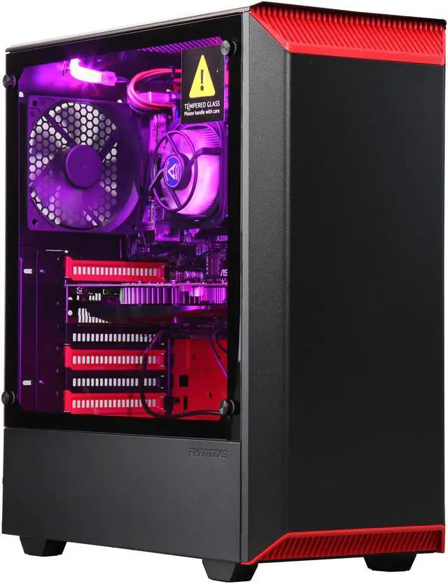 Alt view image 4 of 18 - ABS Eclipse NVIDIA GeForce GTX 1050 2 GB AMD Ryzen 3 1200 (3.10 GHz) 8 GB DDR4 1 TB HDD Windows 10 Home 64-Bit Gaming PC ALA086