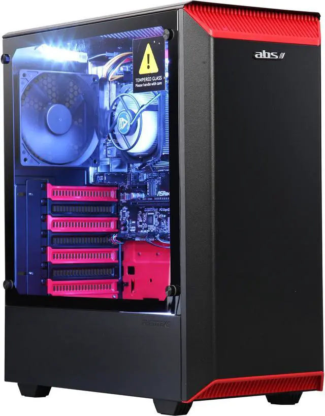 Alt view image 2 of 16 - ABS Eclipse Gaming Desktop PC AMD Ryzen 5 2400G (3.60 GHz) Radeon RX Vega 11 Graphics 8 GB DDR4 1 TB HDD Windows 10 Home 64-Bit ALA087