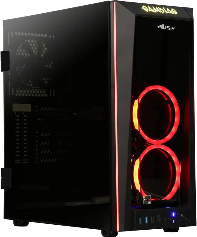 Alt view image 2 of 12 - ABS Fort Gaming Desktop PC NVIDIA GeForce GTX 1060 3 GB AMD Ryzen 5 2400G (3.60 GHz) 4-Core 16 GB DDR4 240 GB SSD 1 TB HDD Windows 10 Home 64-Bit ALA098