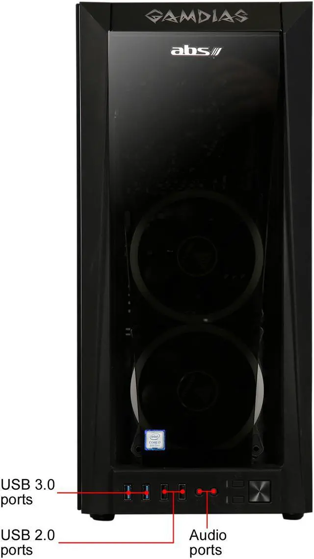 Alt view image 5 of 12 - ABS Fort Gaming Desktop PC NVIDIA GeForce GTX 1060 3 GB AMD Ryzen 5 2400G (3.60 GHz) 4-Core 16 GB DDR4 240 GB SSD 1 TB HDD Windows 10 Home 64-Bit ALA098
