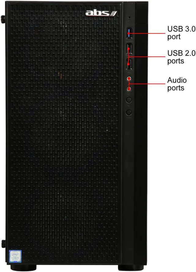 Alt view image 9 of 12 - ABS Rogue - Intel i5-9400F - GeForce RTX 2060 - 8GB DDR4 - 240GB SSD - 1TB HDD - Gaming Desktop PC