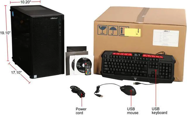 Alt view image 12 of 12 - ABS Rogue - Intel i5-9400F - GeForce RTX 2060 - 8GB DDR4 - 240GB SSD - 1TB HDD - Gaming Desktop PC