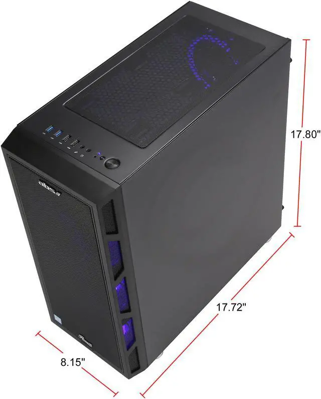 Alt view image 10 of 10 - ABS Mage E - Ryzen 5 2600 - GeForce GTX 1660 Ti - 16GB DDR4 - 512GB SSD - Gaming Desktop PC